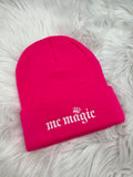 Hot Pink or Black BEANIE by MC MAGIC
